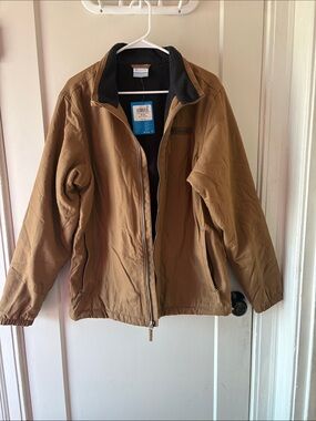Columbia Men's Tan Field Jacket with Black Sherpa Collar